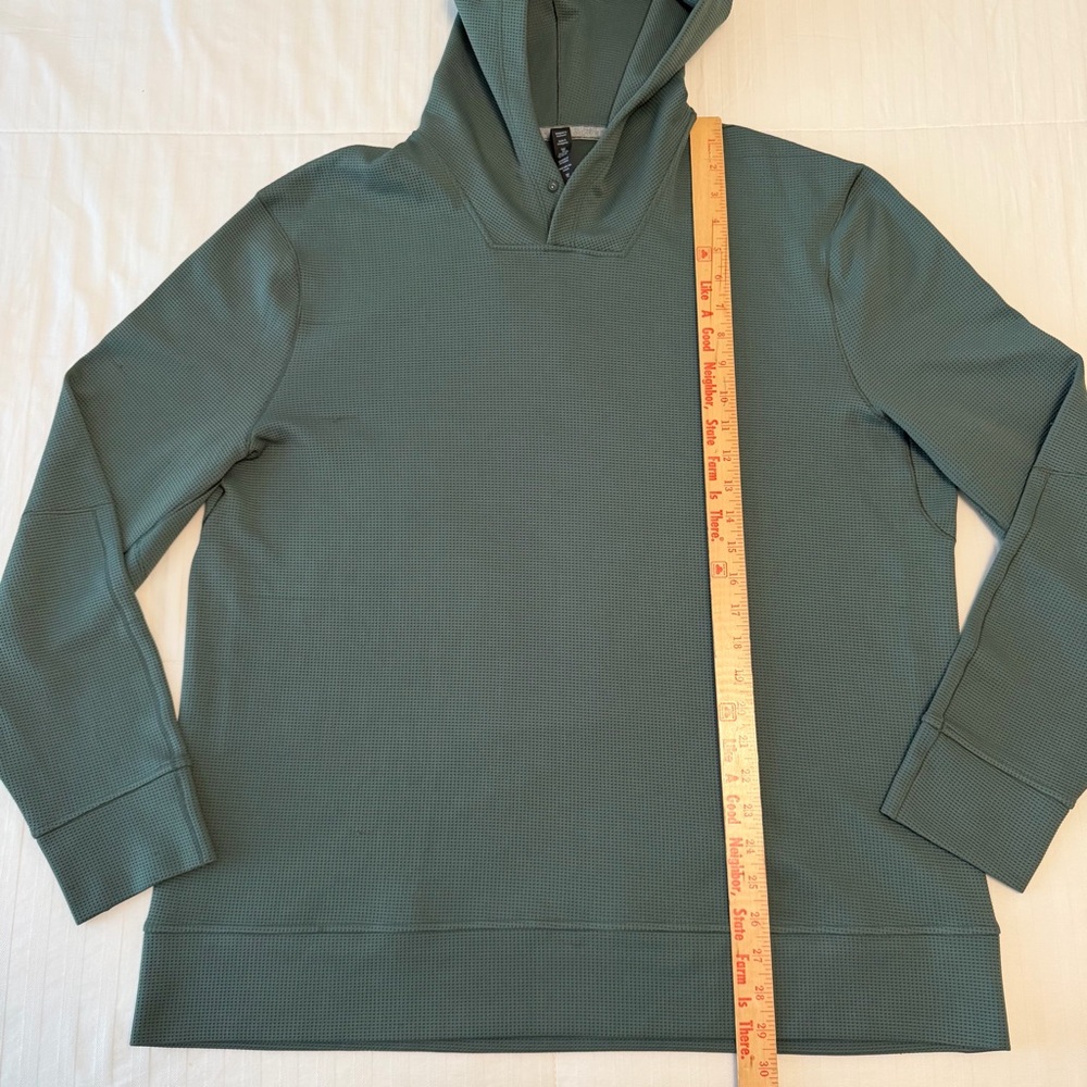 Lululemon Men’s Shift Stitch Hoodie Size XXL Dark Forest Green - Picture 11 of 12